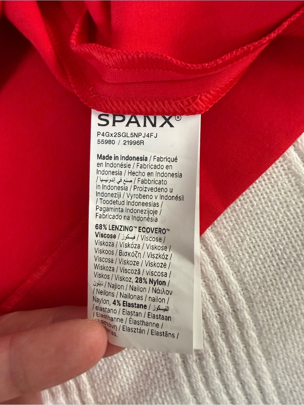 Spanx Red Ponte Sleeveless Midi Dress Cowl Neck Sculpting Size S - Picture 13 of 16